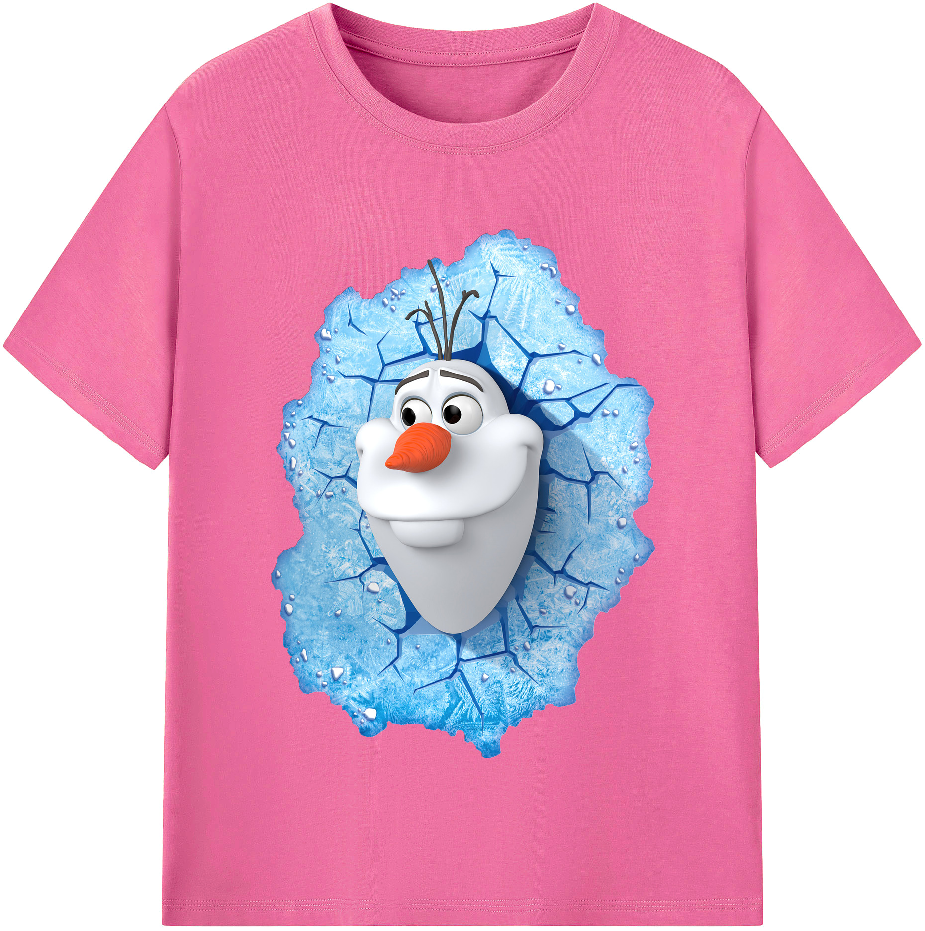 （画像用） アナと雪の女王 アンナ エルサ Frozen Anna Elsa レディースカジュアルプリントTシャツ（綿100％）